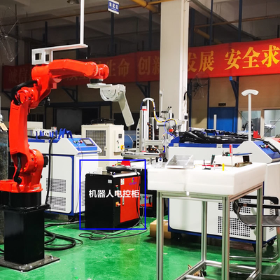 Six Axis Robot Arm 200W Pulse Water Cooling Laser Cleaning Machine Program Laser Rust Removal Machine